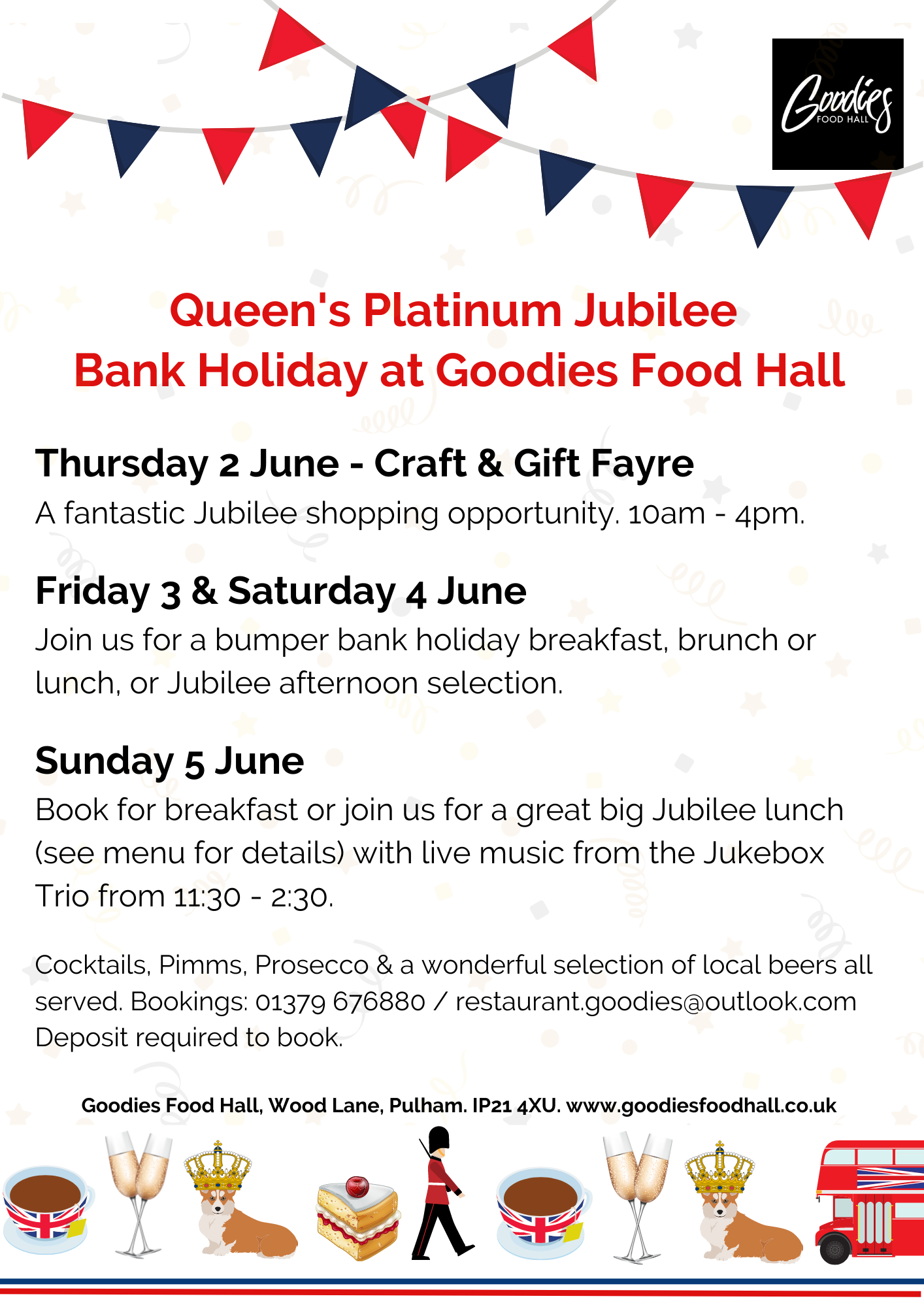 Queen's Platinum Jubilee Bank Holiday at Goodies png